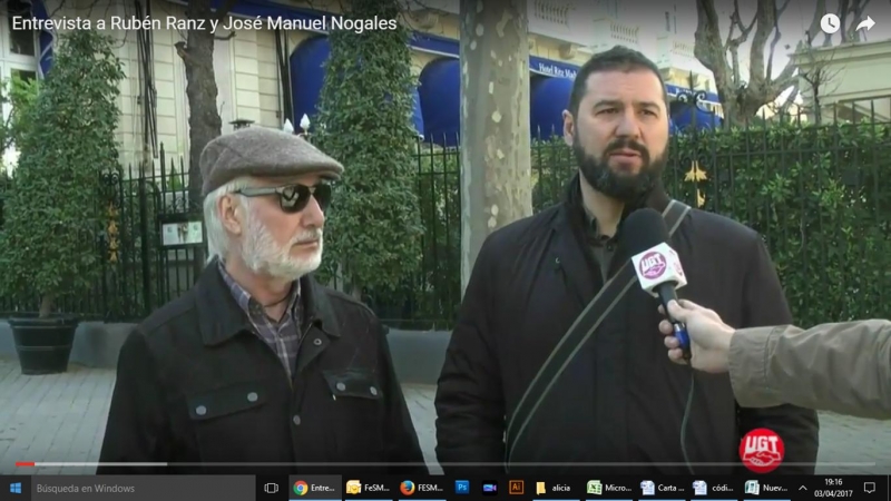 Rubén Ranz y José Manuel Nogales, perseguidos por ejercer el derecho de huelga