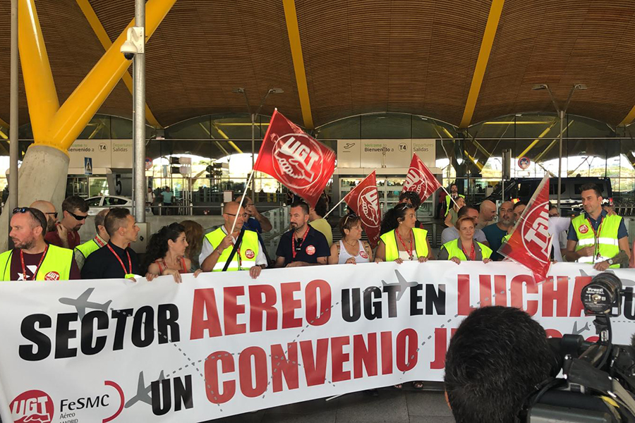 Álvarez: la huelga en los aeropuertos es contra la precariedad